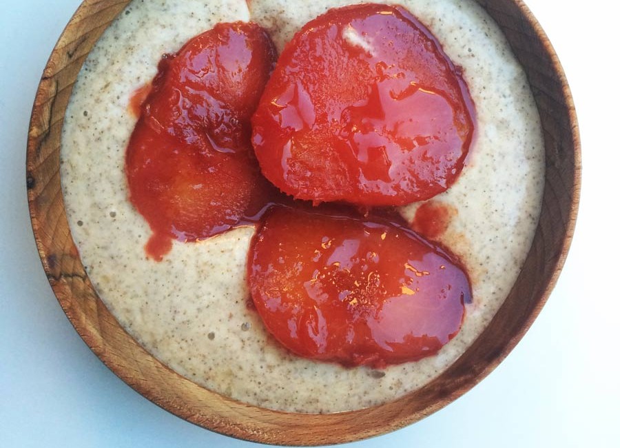 Star Anise Poached Plums by Catherine Arnold Nutrition
