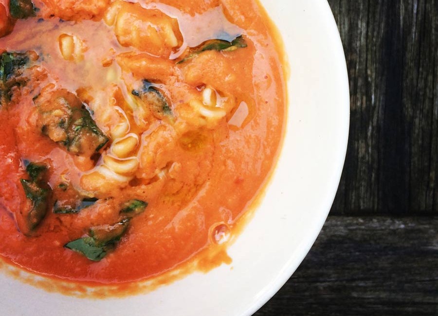 Thick Tomato and Cannelini Bean Soup by Catherine Arnold Nutrition