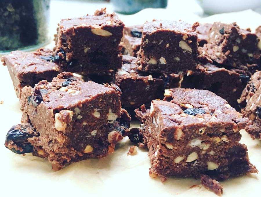 Raw Chocolate Cherry Slice by Catherine Arnold Nutrition